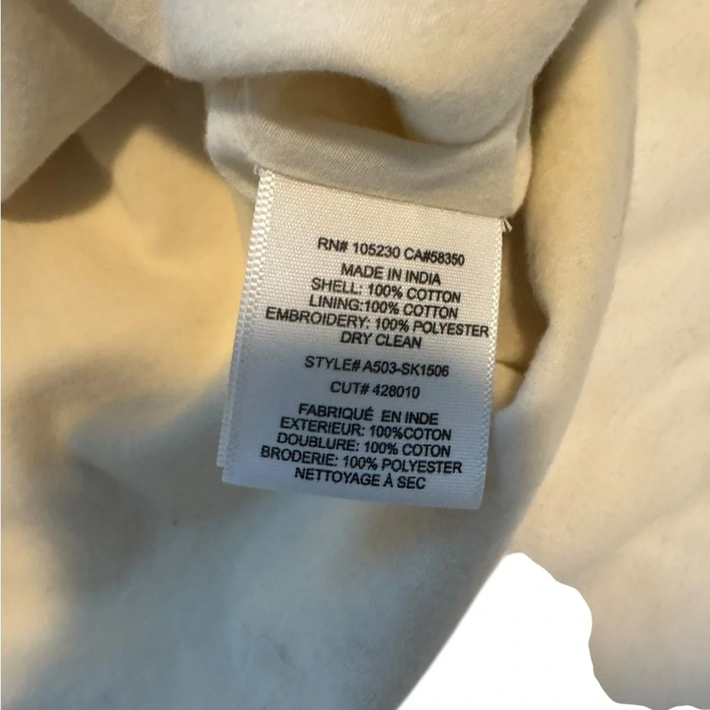 NWT Joie Off-White Caviar Genovefa Embroidered Mini Skirt, Size 2